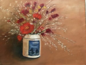 Floral Fantasy 11 x 14 oil on canvas